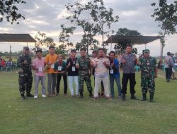 Babinsa Wonosari Amankan dan Monitoring Turnamen Sepakbola Di Desa Jelobo