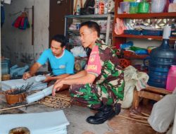 Motivasi Pelaku UMKM, Babinsa Ceper Sambangi Warung Kelontong Warga Binaan