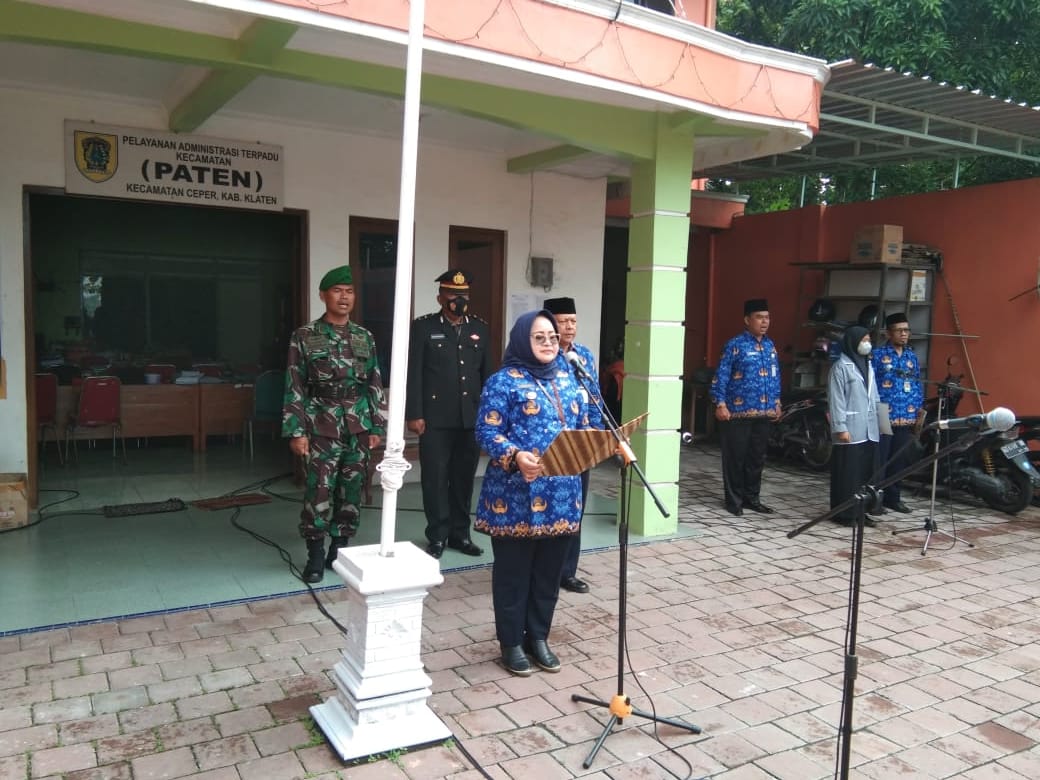 Bati Tuud Koramil Ceper Hadiri Upacara Hari Pahlawan