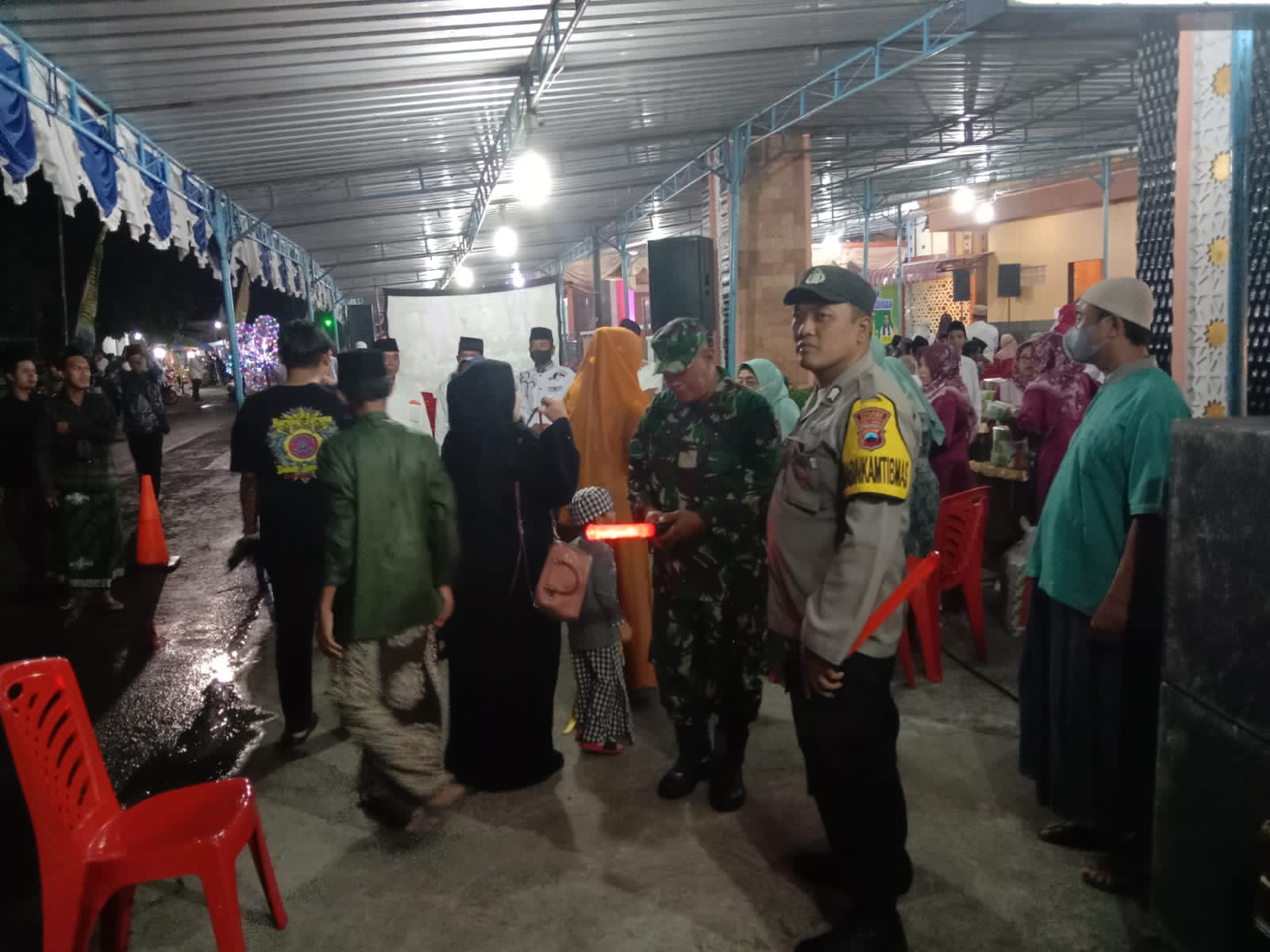 Babinsa Wonosari Hadiri Pengajian Akbar Dan Peresmian Masjid Desa Binaan