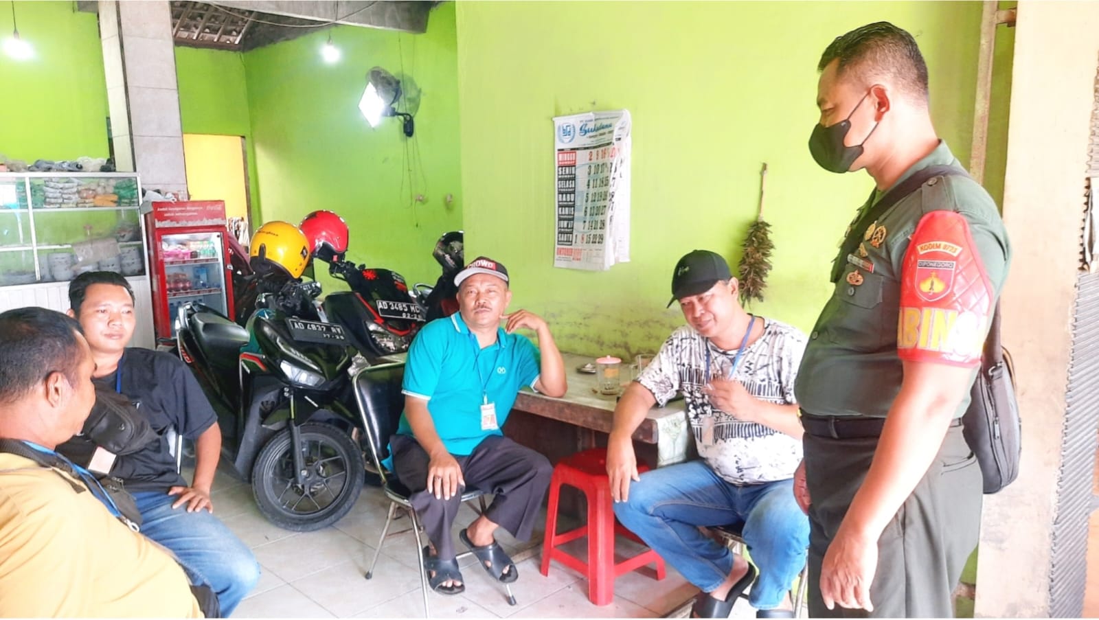 Himbaunya Babinsa Ceper Saat Sambang