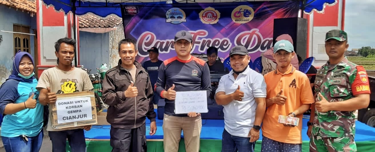 Babinsa Prambanan Dampingi Penggalangan Dana Korban Gempa Cianjur