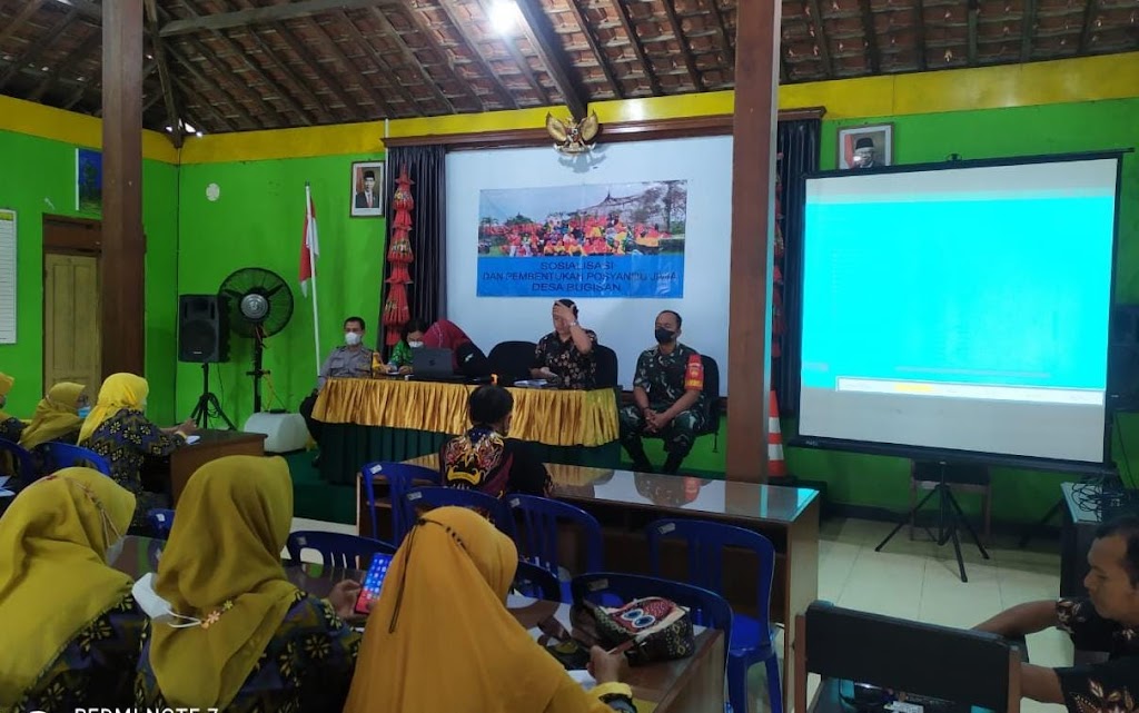 Hadirnya Babinsa Koramil Prambanan Di Sosialisasi Dan Pembentukan Posyandu Kesehatan Jiwa Masyarakat