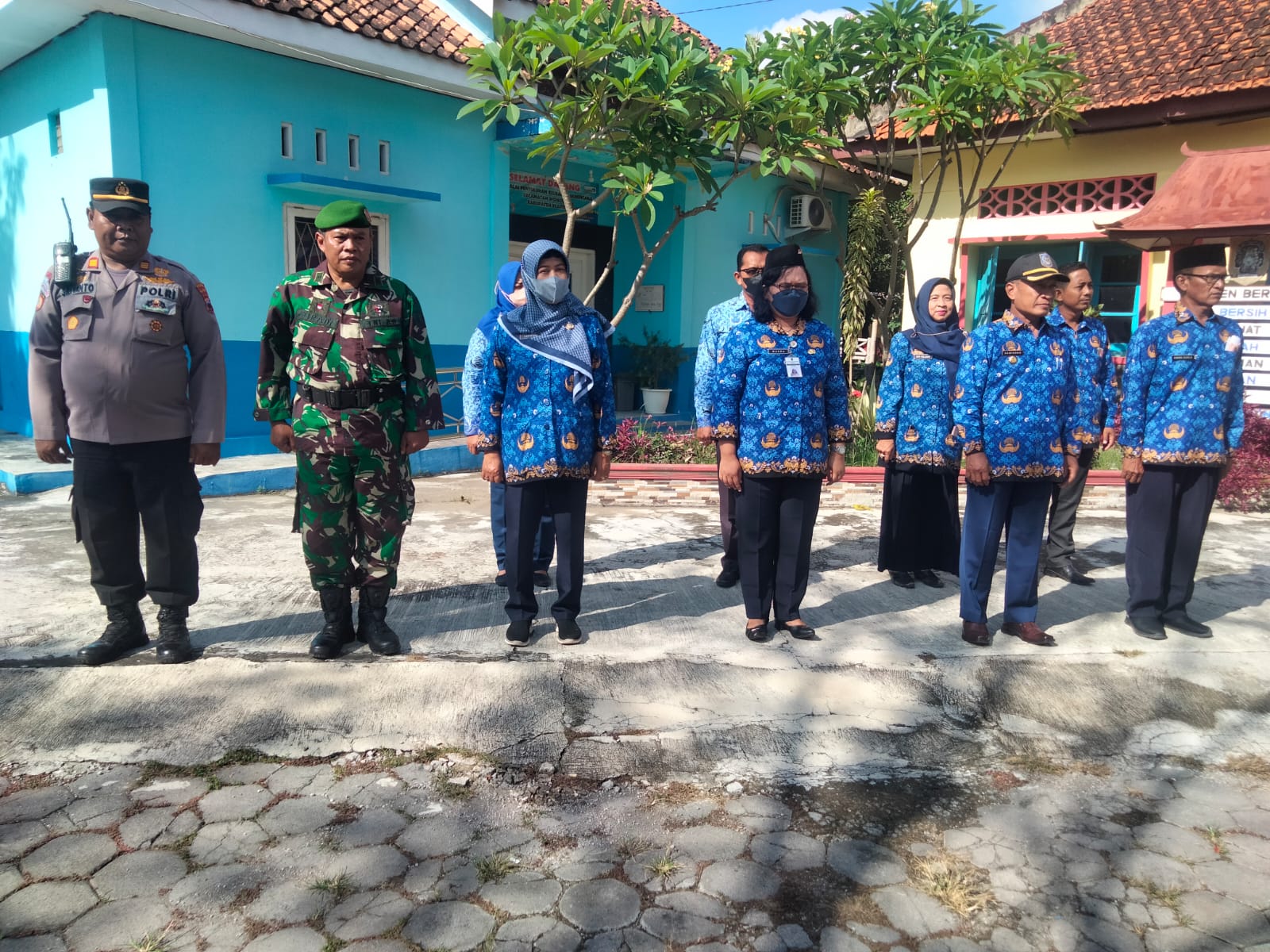 Jalin Sinergitas Babinsa Wonosari Hadiri Upacara Peringati HUT Korpri Ke 51 Th 2022