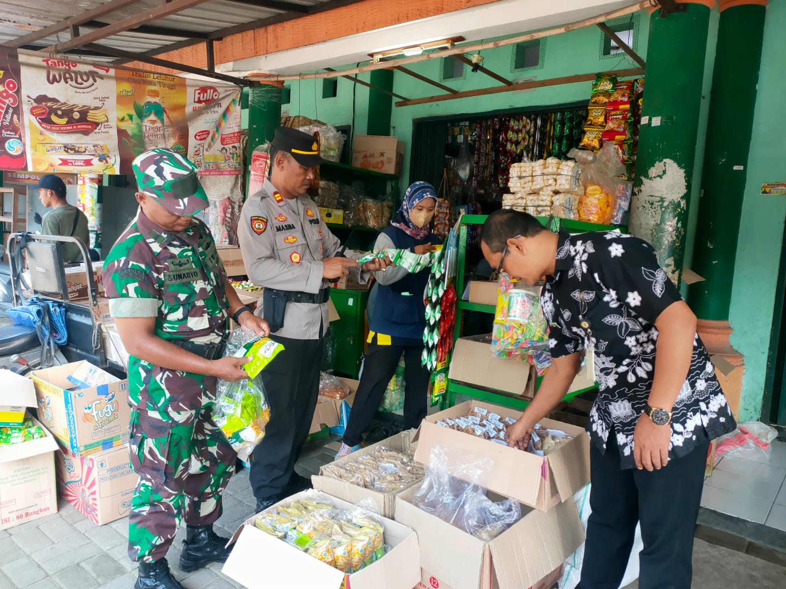 Jelang NATARU Koramil Karangdowo Bersama Muspika Cek Bahan Pangan