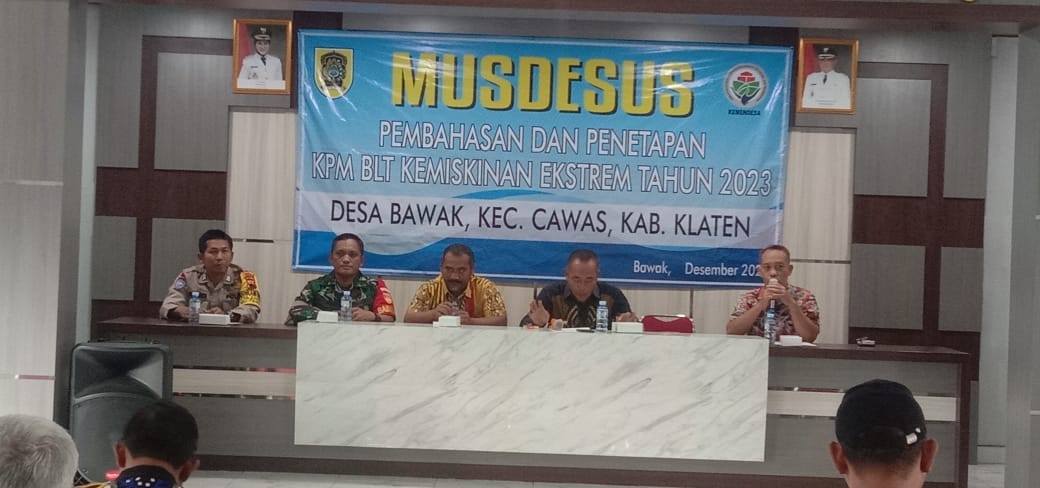 Harapan Babinsa Cawas Saat Musdessus Penetapan APBDes Desa Bawak