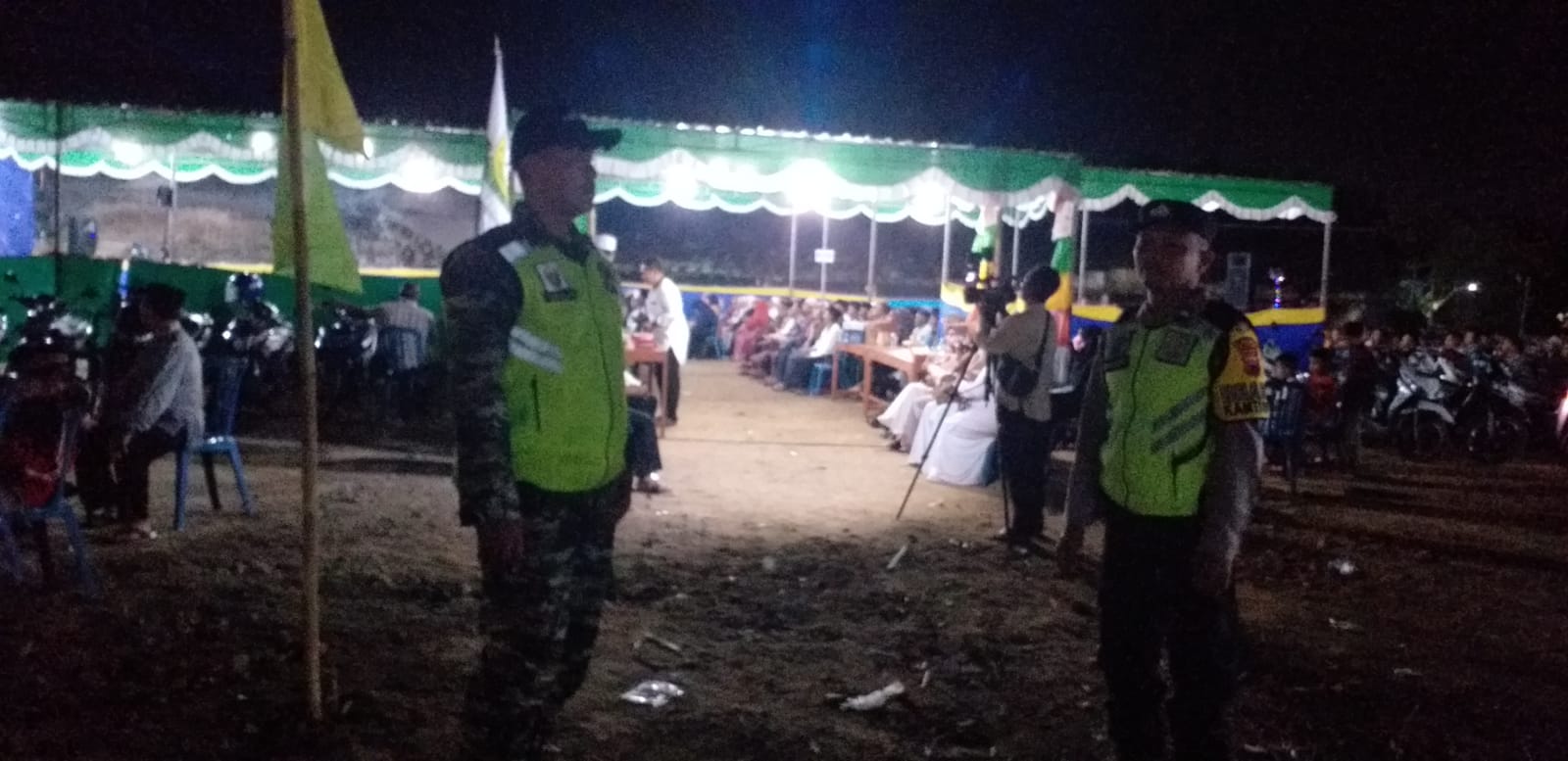 Babinsa Wonosari Bersama Bhabinkamtibmas Amankan Pengajian Warga Binaan