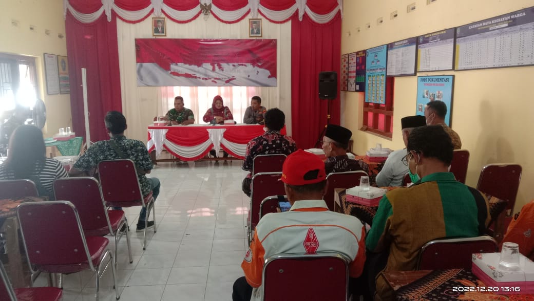 Hadirnya Danramil Ceper Bersama Muspika dan Pengurus Gereja Pada Rakor Persiapan NATARU