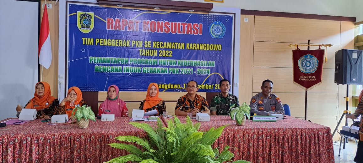 Bati Wanwil Koramil Karangdowo Hadiri Rapat TP PKK Kec. Karangdowo