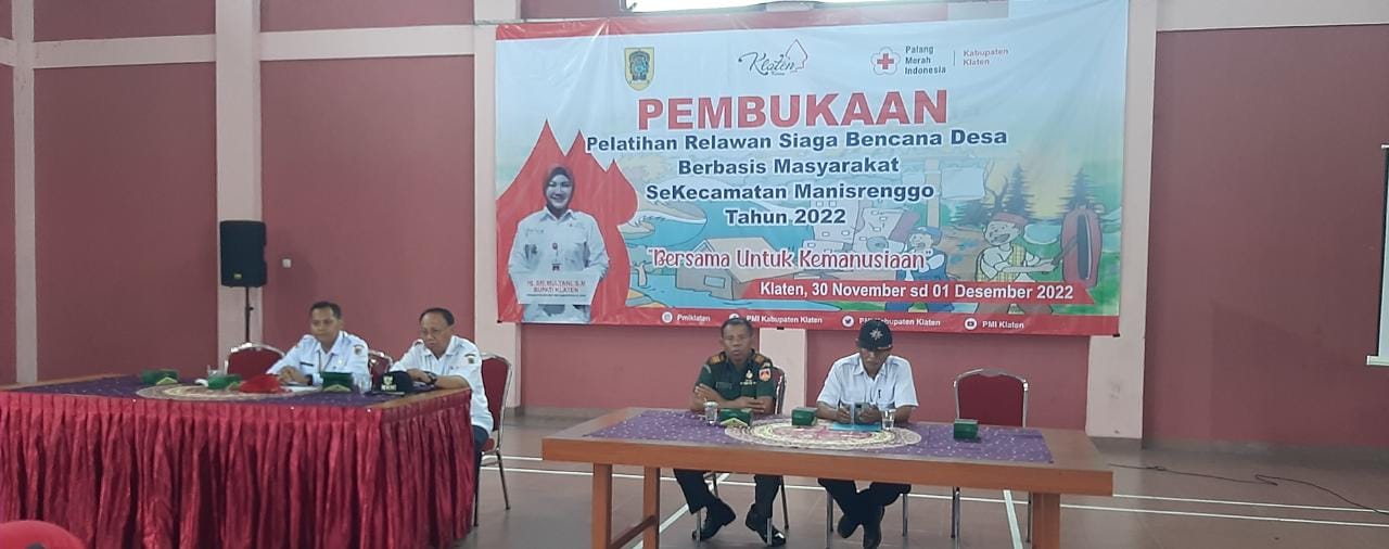 Danramil Bersama Muspika Manisrenggo Hadiri Pembukaan Pelatihan Relawan SIBAT