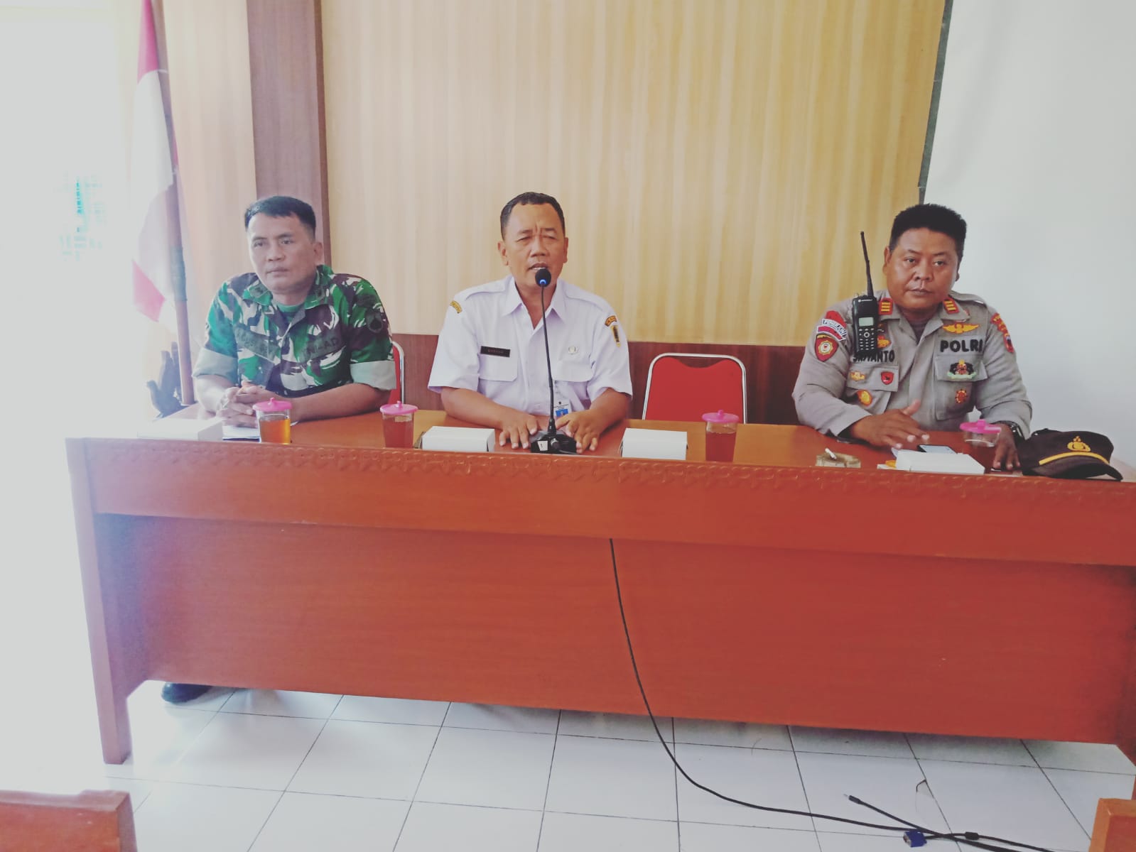 Wujud Sinergitas Dan Tanggung Jawab Bersama, Bati Tuud Koramil Wonosari Hadiri Rakor Linsek NATARU