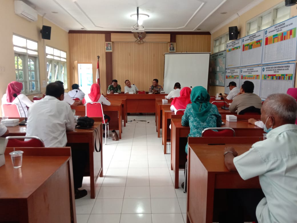 Bati Tuud Koramil Wonosari Hadiri Rakor Jelang Tahun Baru 2023