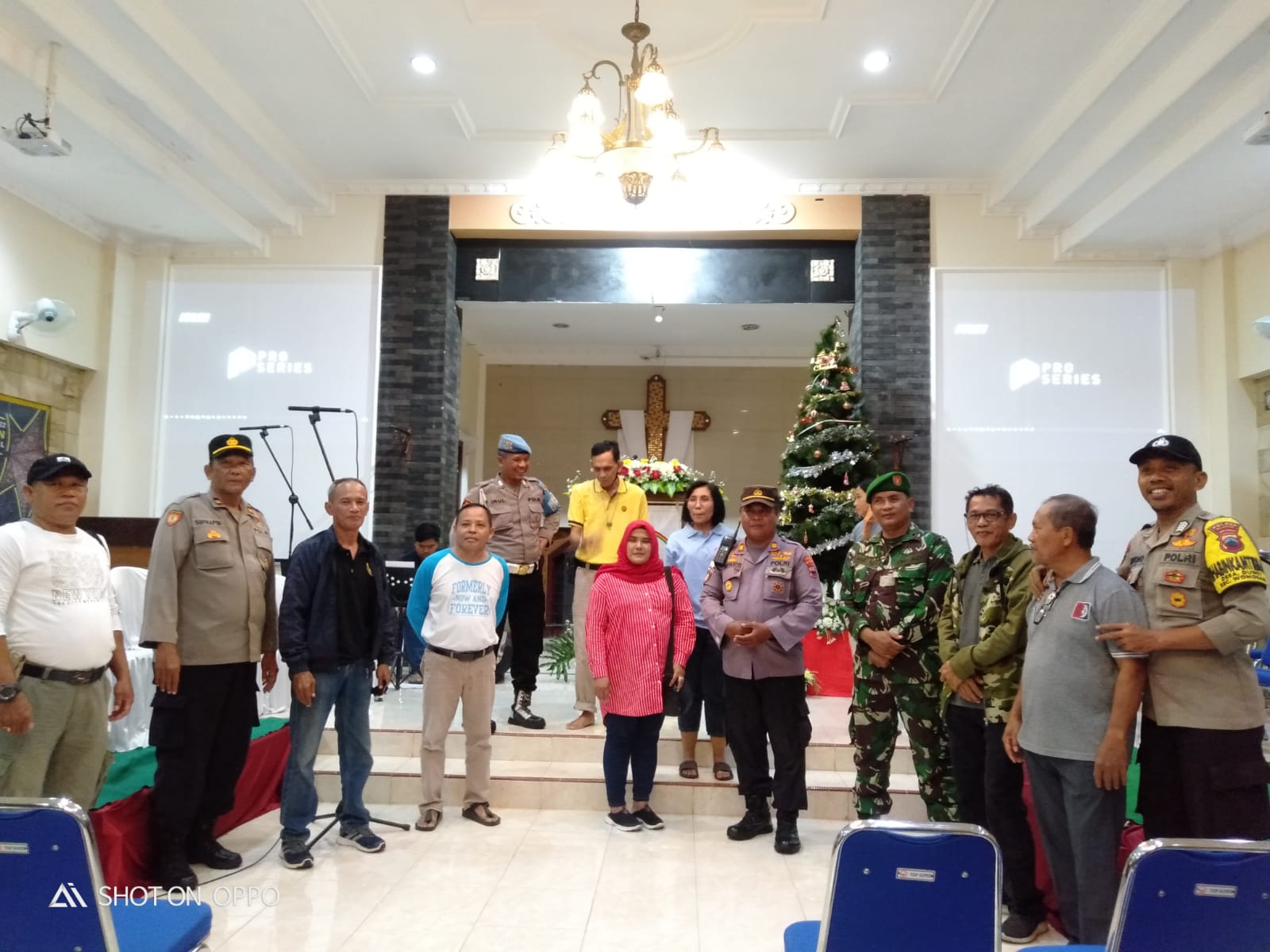Wujudkan Aman Kondusif Jelang NATARU, Koramil Wonosari Patroli Gereja Wilayah Binaan