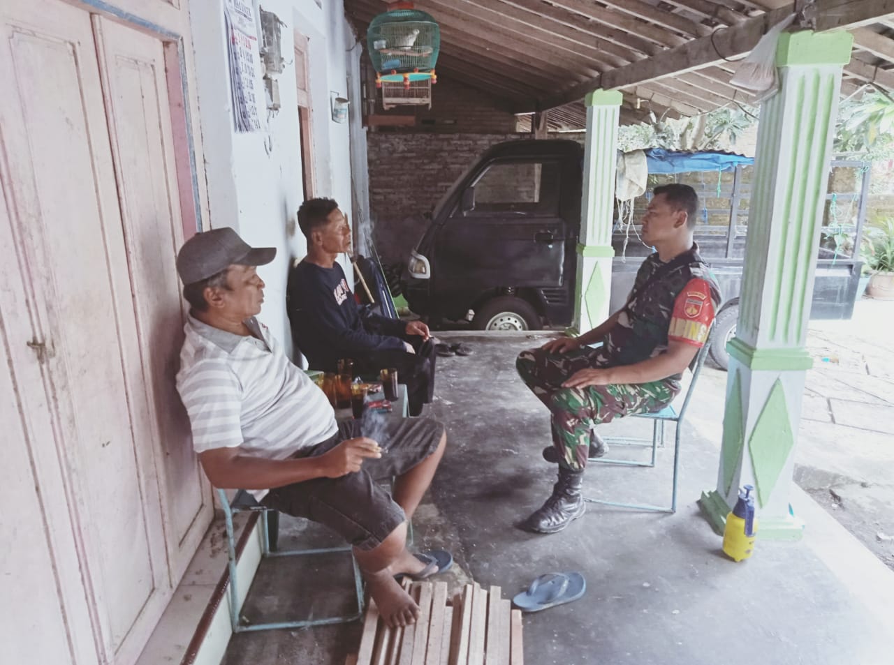 Serbuan Teritorial Babinsa Ceper Gencarkan Kamtibmas