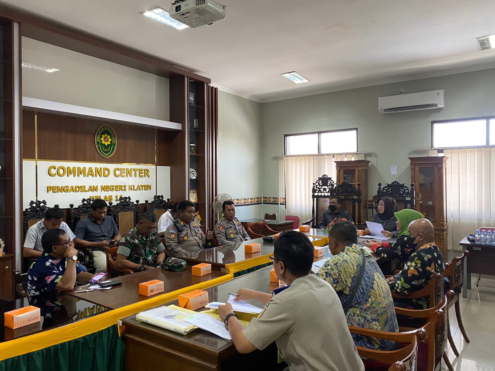 Demi Wujudkan Wilayah Kondusif, Danramil Wonosari Hadiri Rakor Rencana Eksekusi Pengosongan Lahan