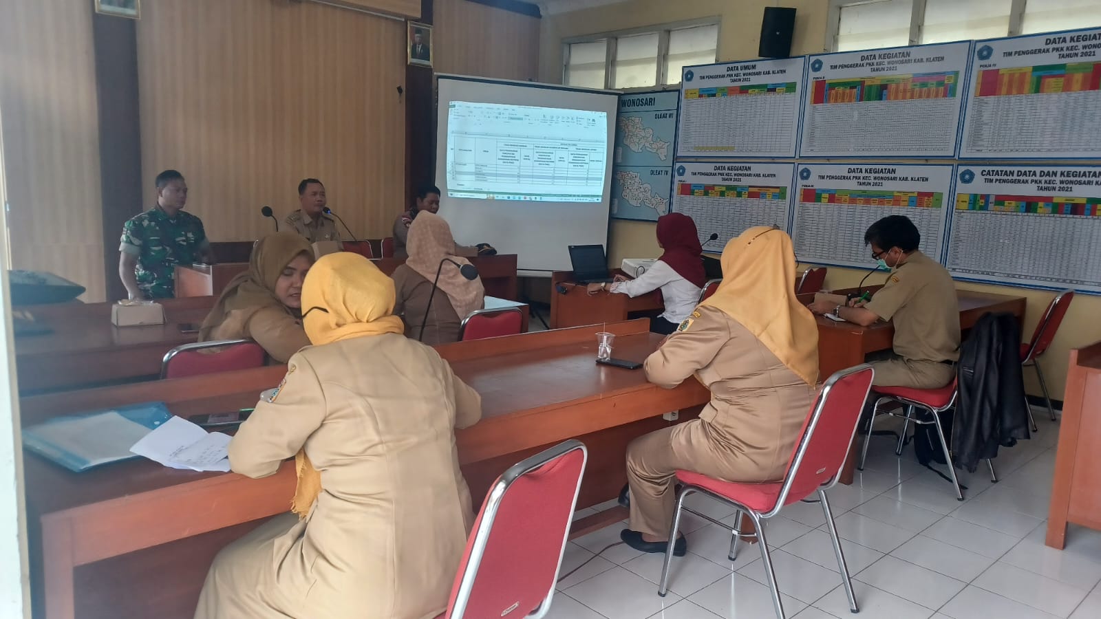 Wakili Danramil, Babinsa Koramil Wonosari Hadiri Rakor Lintas Sektoral