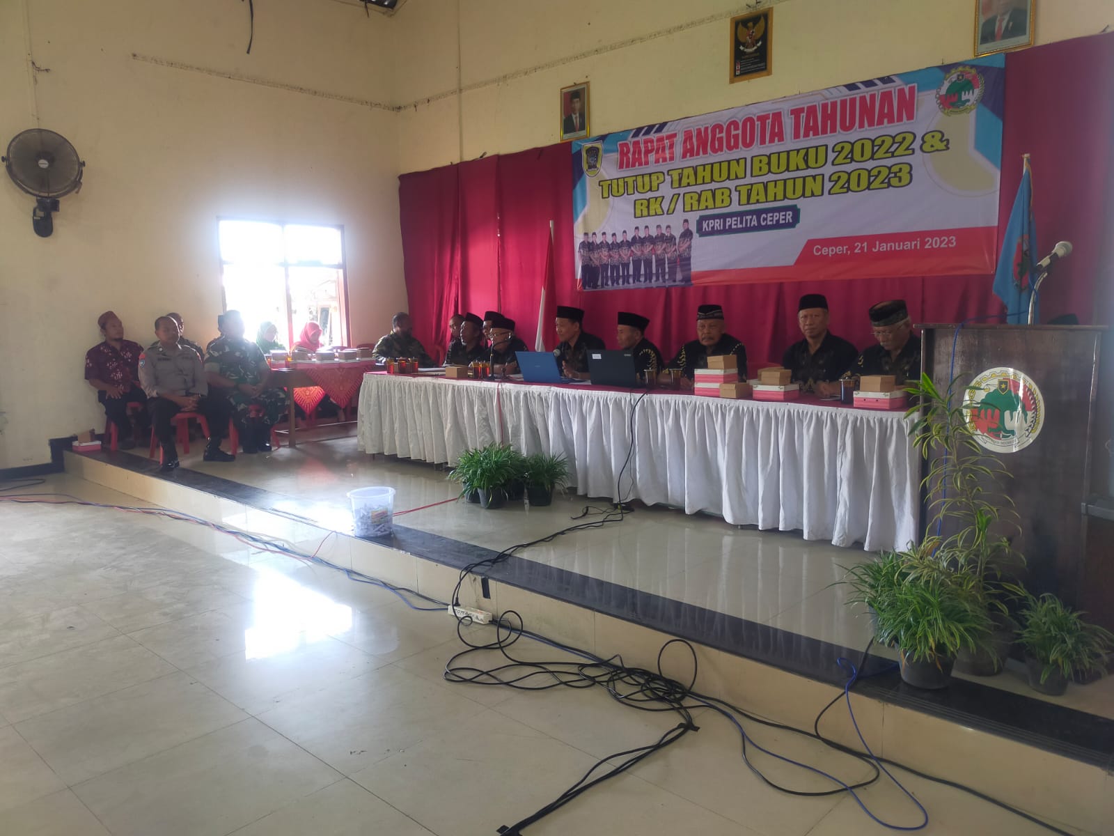 Pesan Danramil Ceper Saat Hadiri RAT KPRI PELITA