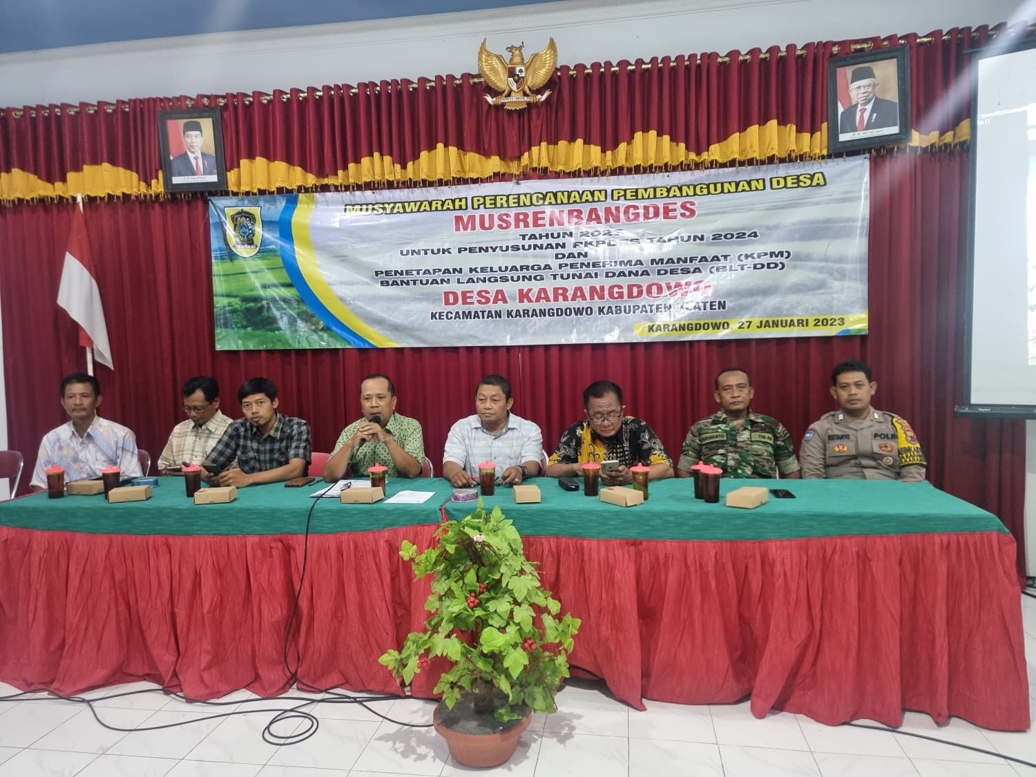 Harapan Babinsa Karangdowo Saat Musrenbang Desa Karangdowo