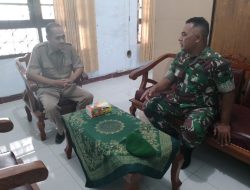 Danramil Ceper Datangi Kepala Sekolah Dan Guru SMK 1 Batur Jaya