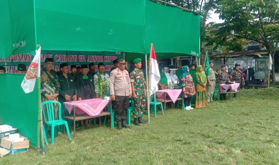 Bati Tuud Koramil Ceper Bersama Muspika Hadiri Upacara Apel Banser