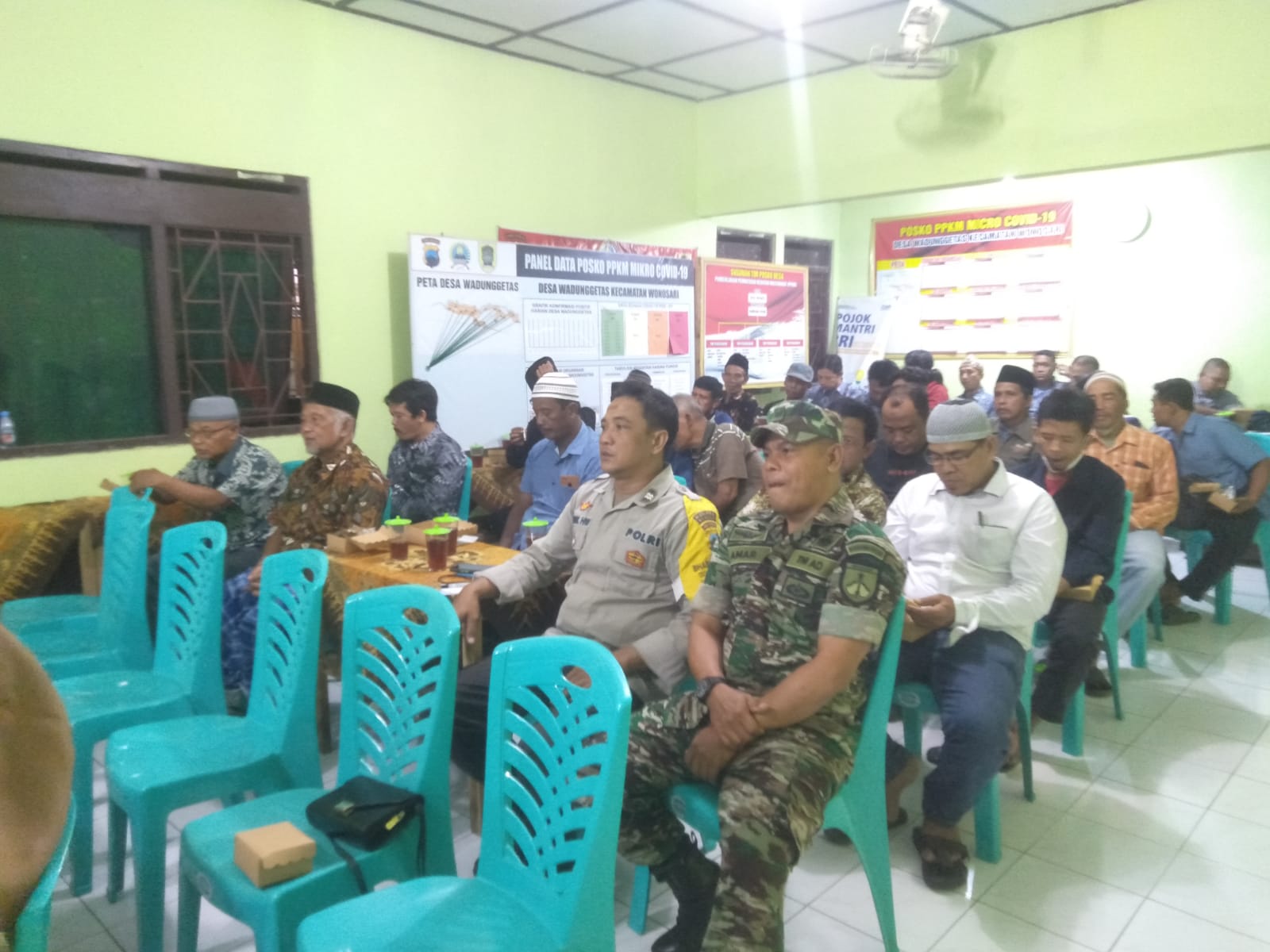 Babinsa Wonosari Hadiri Musrenbangdes Penyusunan Rkp Desa TA 2024 Desa Wadunggetas