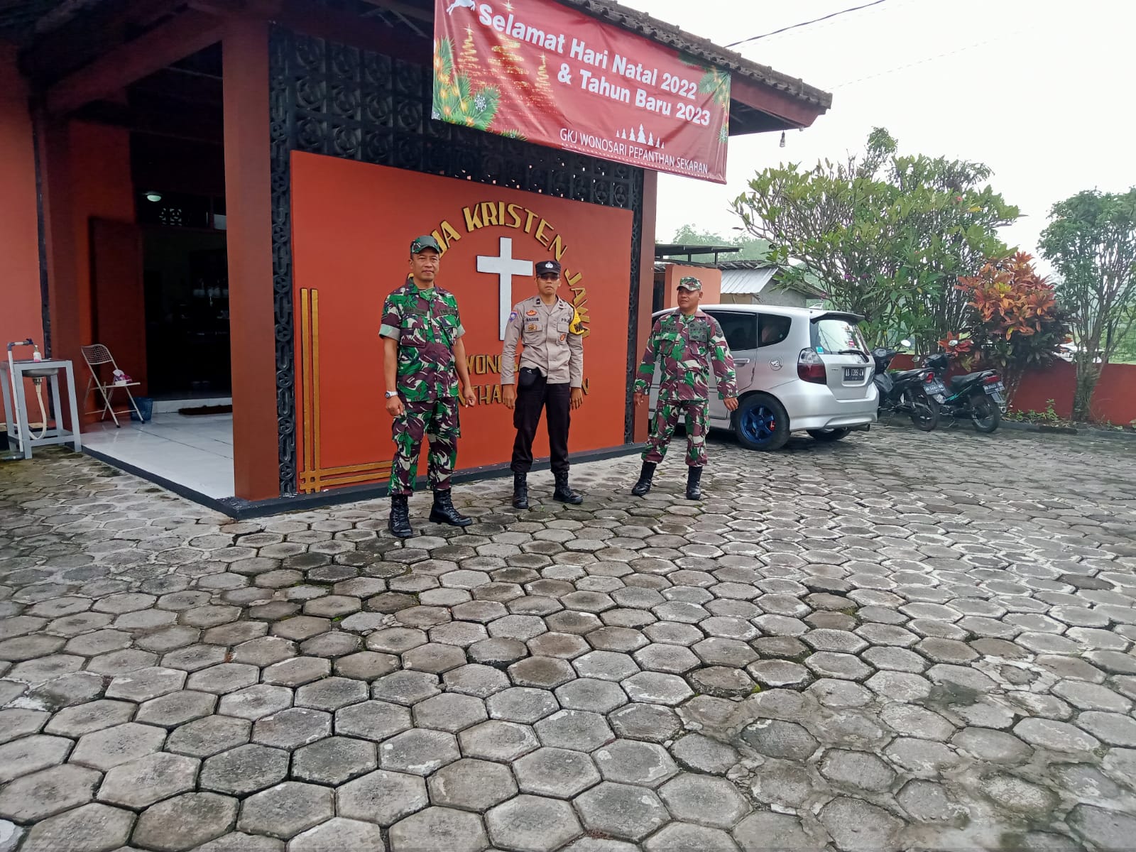 Babinsa Wonosari Amankan Ibadah Pergantian Tahun Warga Binaan