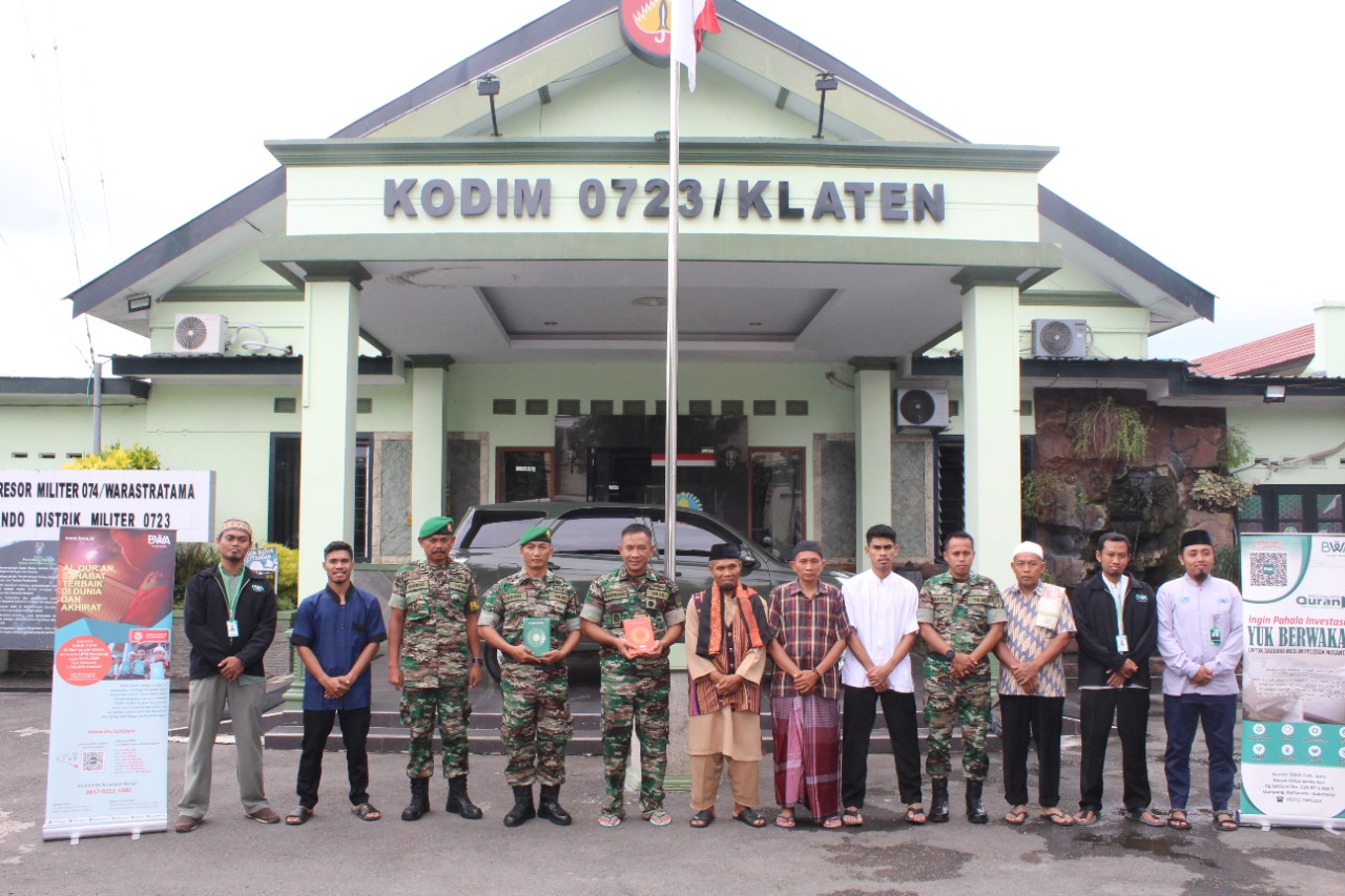 Dandim 0723/Klaten Terima Kunjungan Badan Wakaf Al Qur’an