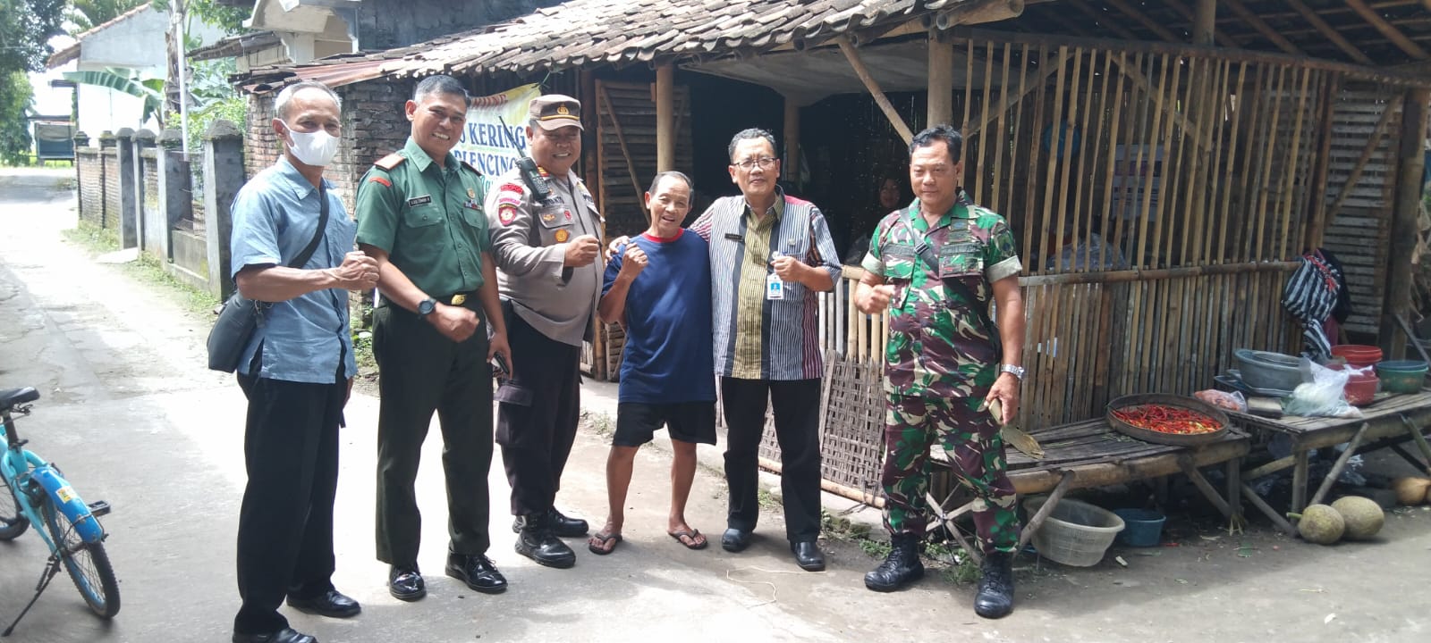 Danramil Bersama Muspika Wonosari Cek Lokasi Diduga Terjadi Pencurian