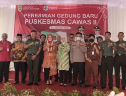 Dandim Klaten Ikut Resmikan Puskesmas Cawas II bersama  Bupati