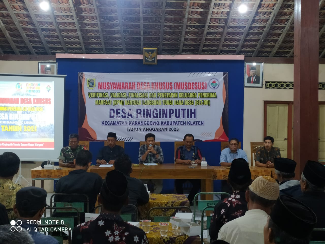 Babinsa Karangdowo Hadiri Musdessus APBDes Tahun 2023
