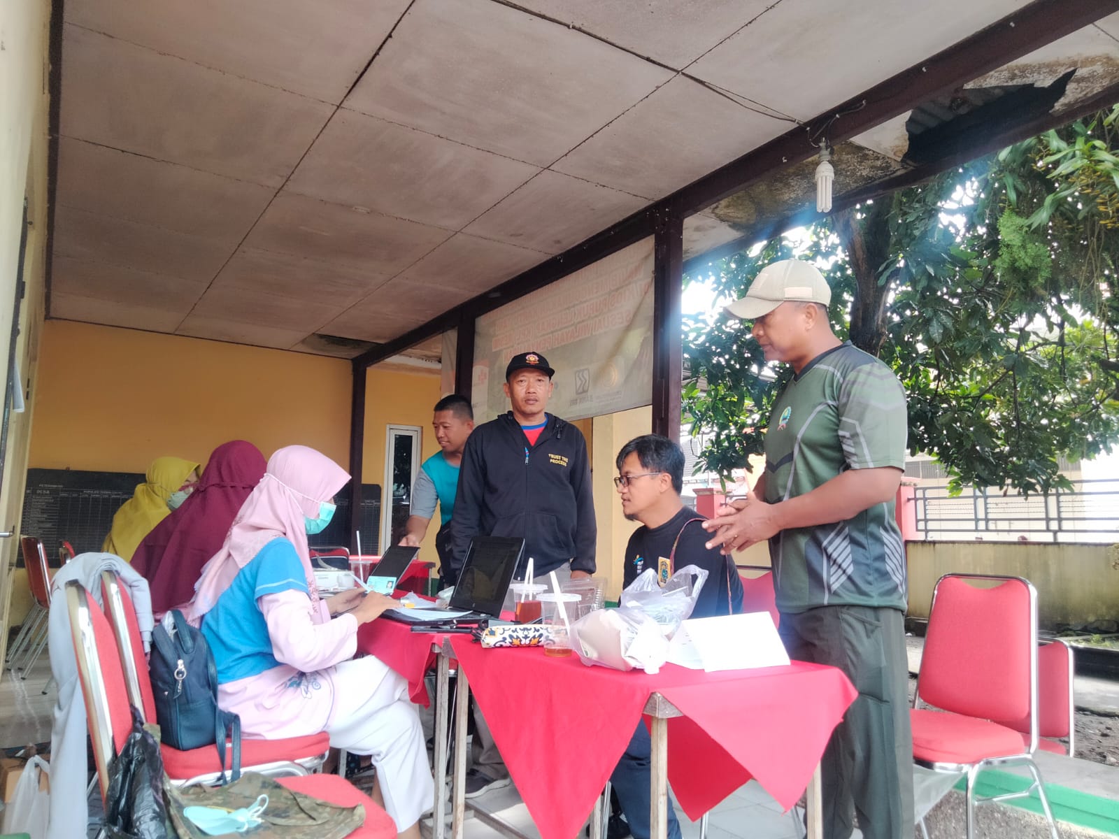 Monitoringnya Babinsa Wonosari Pada Vaksin Booster Warga Binaan