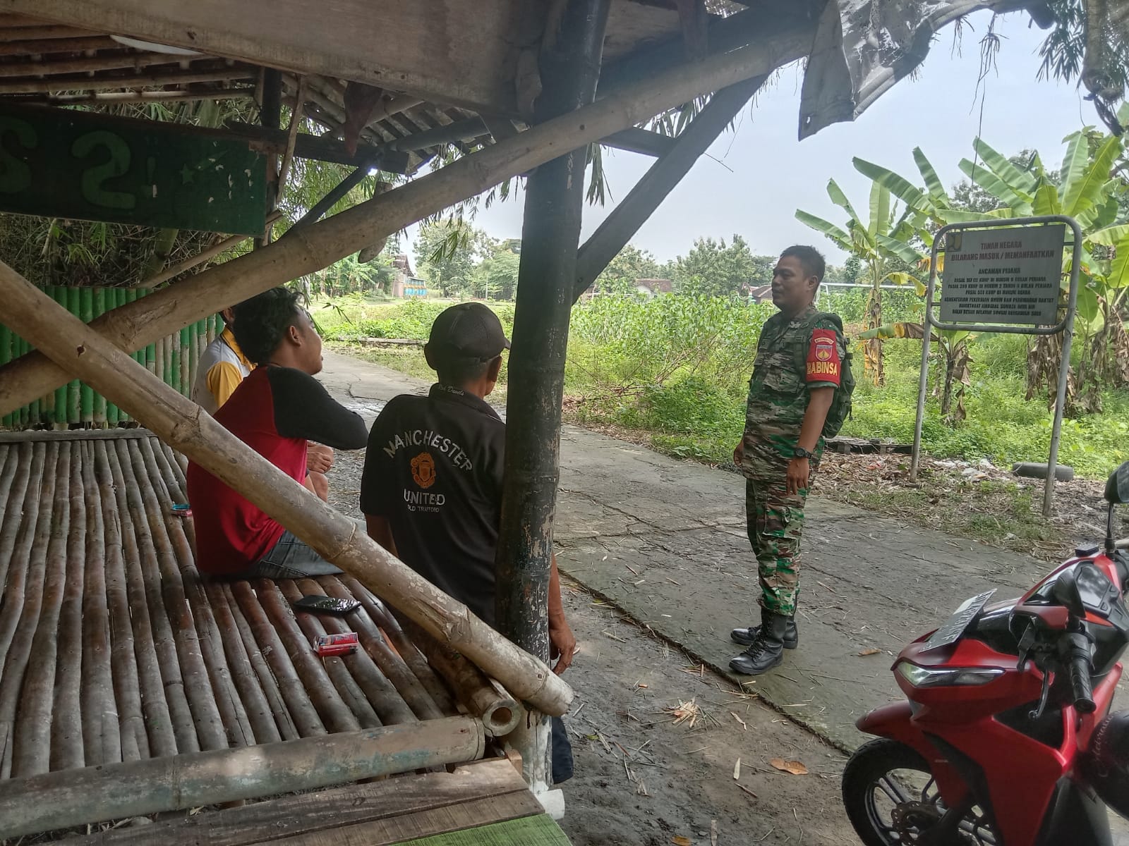 Warga Beri Himbauan Dan Pesan, Babinsa Wonosari Sambangi Warga Binaan