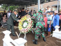 Kasrem 043 Garuda Hitam Serahkan Pratu Ferdian Dwi Sukma Kepada Ibu Pertiwi
