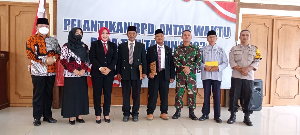 Bati Tuud Koramil Prambanan Hadiri Pelantikan BPD Pergantian Antar Waktu Desa Binaan