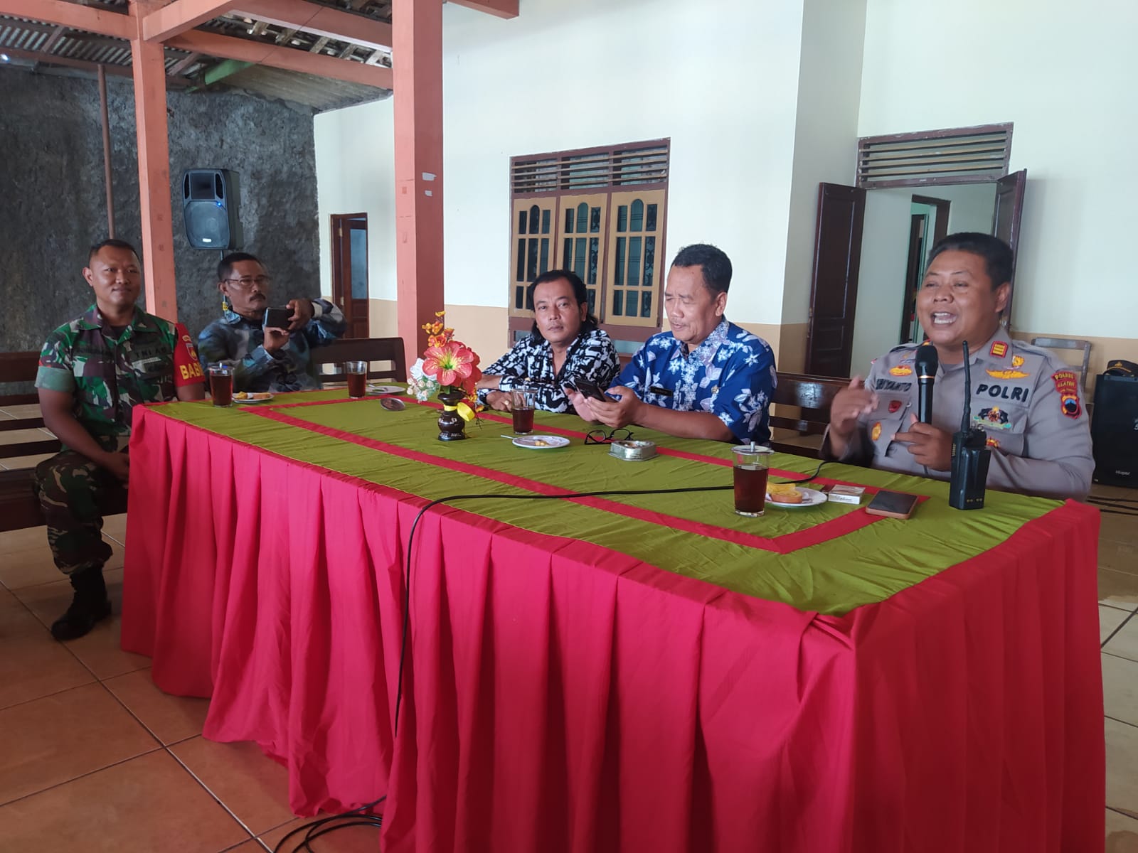 Babinsa Wonosari Hadiri Paguyuban Kaur/Kadus Se Kecamatan Wonosari