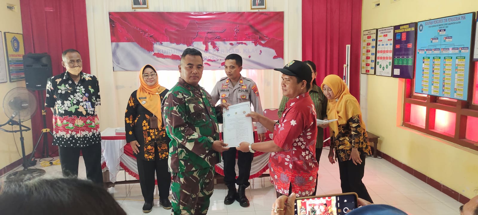 Bersinergi Dengan Muspika, Danramil Ceper Hadiri Rakor Kecamatan