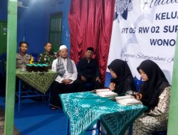 Eratkan Silaturahmi, Babinsa Wonosari Hadiri Pengajian Halal Bihalal Desa Binaan