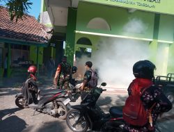 Babinsa Koramil Kota Klaten Dampingi Fogging Cegah Demam Berdarah
