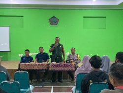 Ini Kata Babinsa Wonosari Pada Rapat Karang Taruna Desa Duwet Wonosari