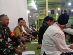 Hadirinya Babinsa Wonosari Pada Musyawarah Persiapan Shalawatan Akbar Desa Binaan