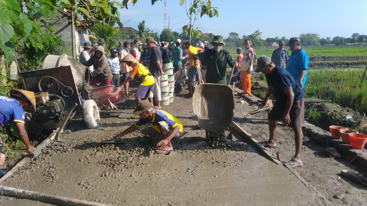 Kodim Klaten Bangkitkan Gotong Royong Warga