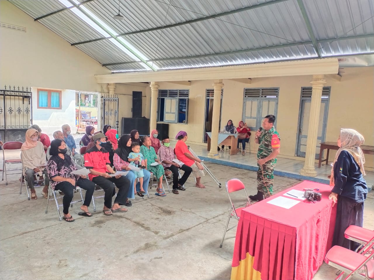 Babinsa Wonosari Monitoring Penyaluran BLT Dana Desa Tahap IV & V TA 2023 Desa Boto