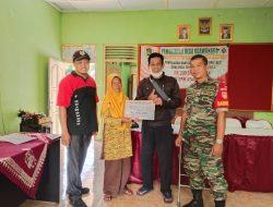 Babinsa Ceper Hadiri Penyaluran BLT Desa Ngawonggo