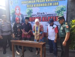 Danramil Prambanan Bersama Forkopimcam Dampingi Bupati Klaten Resmikan Pasar Rakyat Dan Sambang Warga