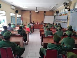 Jelang Pilkades, Danramil Wonosari Bersama Muspika Wonosari Berikan Pengarahan Linmas