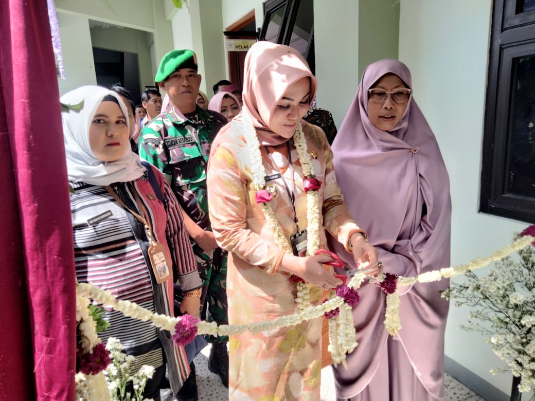 Hadirnya Danramil Wonosari Bersama Muspika Saat Peresmian Gedung TK Al Amin Oleh Bupati Klaten