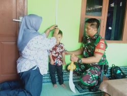 Wujudkan Balita Sehat, Babinsa Koramil Wonosari Dampingi Posyandu Balita Desa Ngreden
