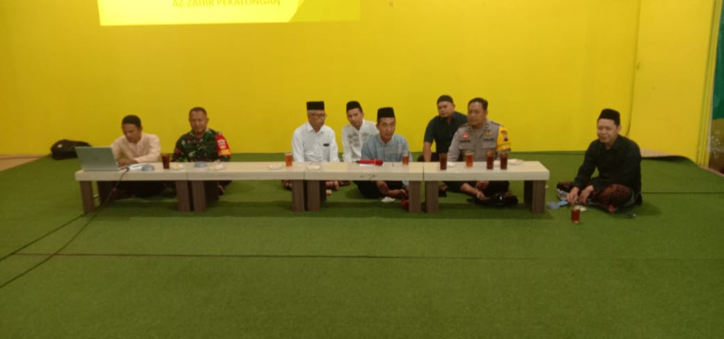 Jelang Kegiatan Al Barokah Bersholawat, Babinsa Wonosari Bersama Bhabinkamtibmas Hadiri Rakor Bersama Tokoh Agama