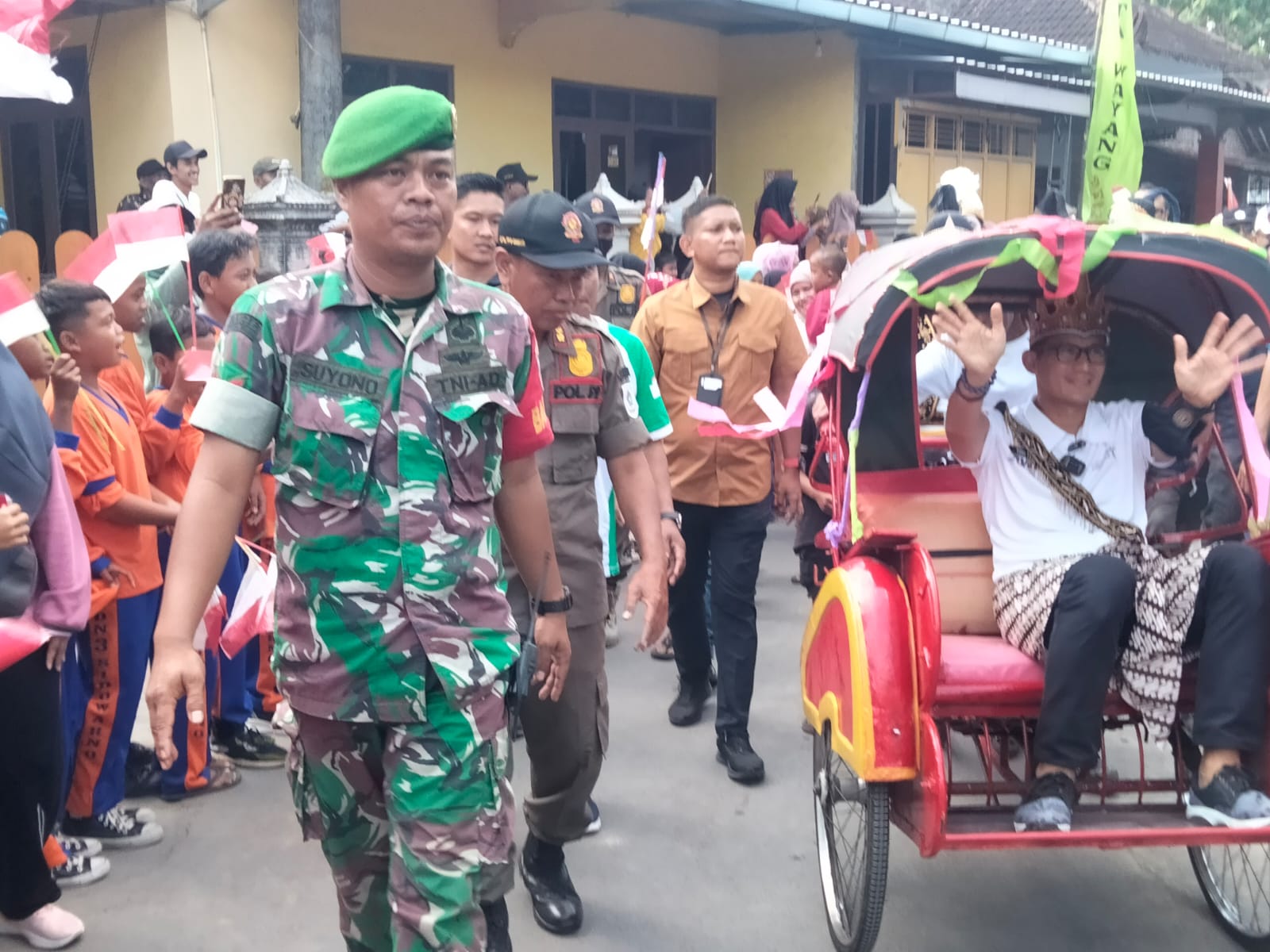 Kunjungan Menteri Pariwisata Dan Ekonomi Kreatif Di Desa Sidowarno, Ini Harapan Danramil 22 Wonosari