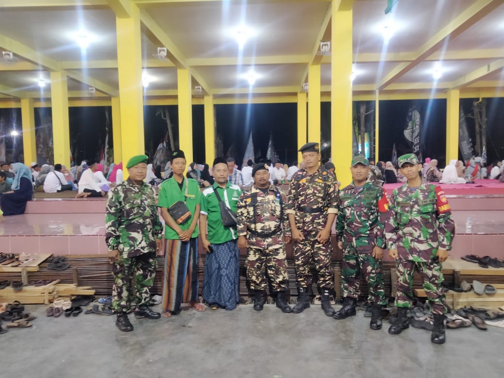 Wilayah Binaan Gelar Pengajian Dan Sholawatan, Koramil 22 Wonosari Bersinergi Dengan Polsek Turun Amankan